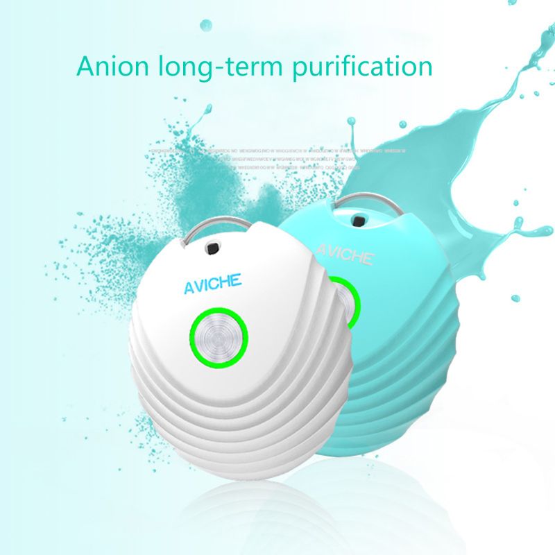 Wearable Air Purifier Mini Portable Air Freshener Ionizer Negative Ion Generator 6XDB