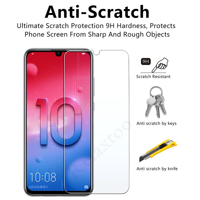 2 pièces verre trempé sur honor 10 lite Film de sécurité pour huawei honor 10 COL-L29 verre de protection huawei i hauwei honor 10 lumière honar