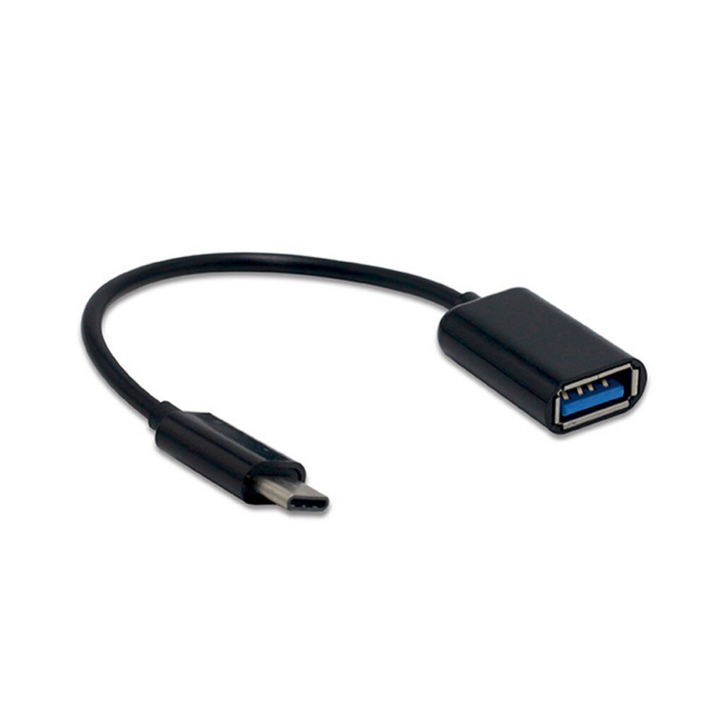 C Converter USB 3.1 Male To USB Female Cable USB-C Android OTG Adapter Type Type-c Mobile Phone OTG Data Line: Black