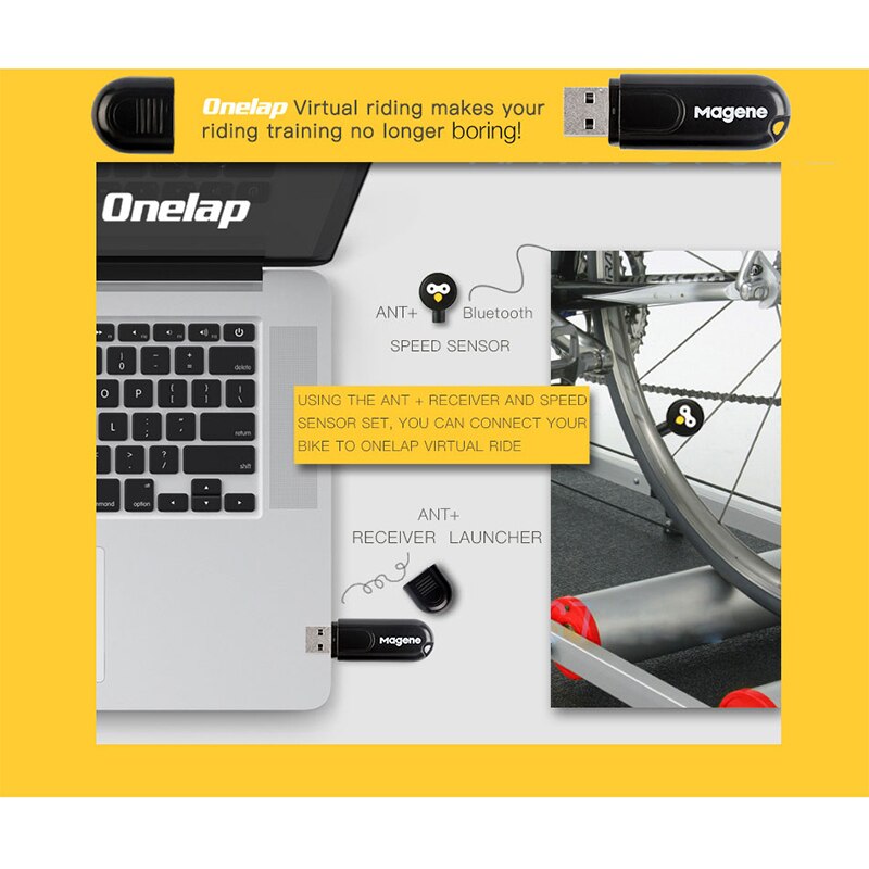 Magene ANT+ USB Transmitter Receiver Compatible Garmin Bicycle Computer Data Adapter ANT Stick Bluetooth Speed Cadence Sensor