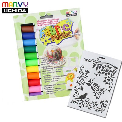 Marvy Fabric Markers Pens 30 Colors Fabric Paint Art Markers Set Child Safe &amp; Non-Toxic DIY Graffiti Painting Clothes Clothing: 560-12A