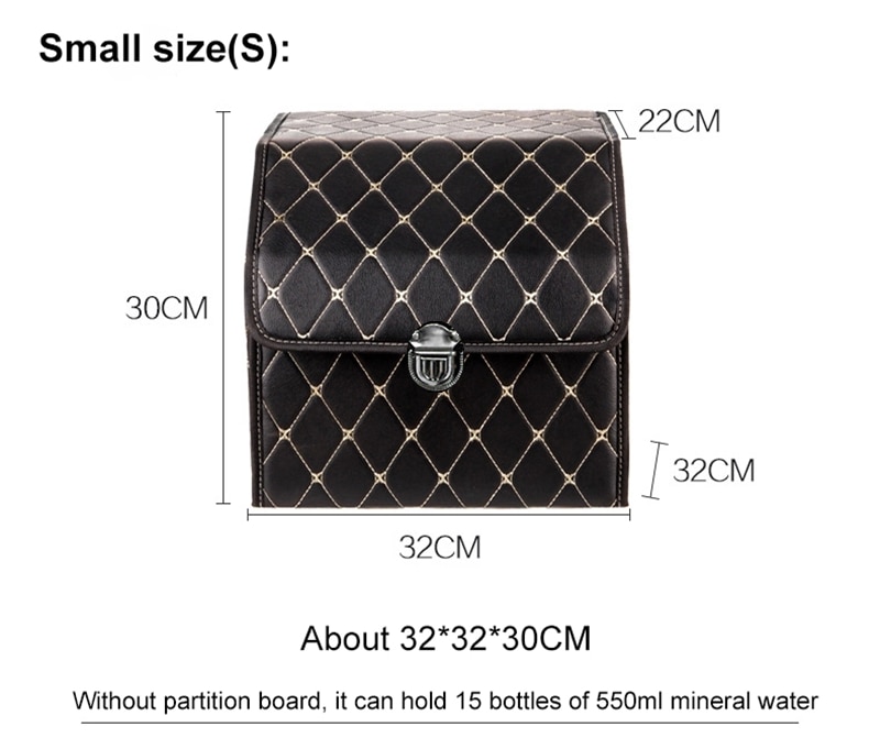 PU Leather Trunk Organizer Folding Storage Box Car SUV Trunk Organizer Stroage Bag Auto Interior Car Accessories