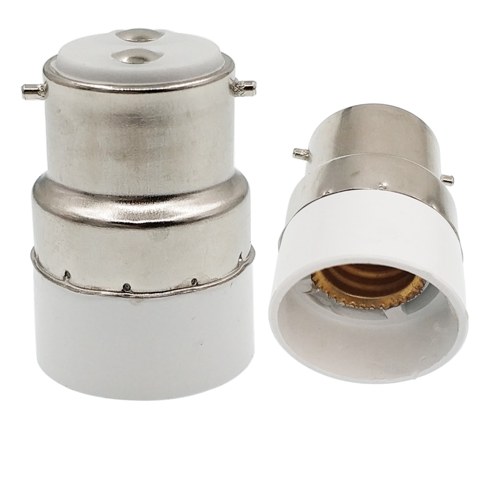 6pcs B22 to E14 Light Socket adapter B22 to E14 EU Standard Candelabra lamp holder converter, CE Rohs