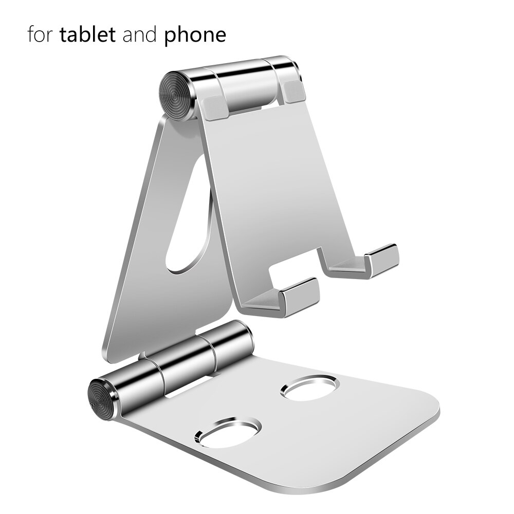 Mini Aluminium Faltbare Desktop-Halter für Handy Tablet 270 Grad Rotation Einstellbar Stehen für Smartphone iPhone iPad: For tablet and phone