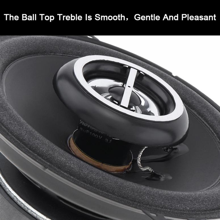 Altavoz Coaxial para coche de 4 pulgadas y 40W, altavoz ultrafino de bajos medios, instalación no destructiva, 2 uds.