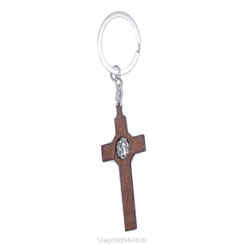 Christian Jesus Cross Sleutelhanger Religieuze Sleutelhanger Sieraden Bag Hanger Auto Souvenirs D22 20