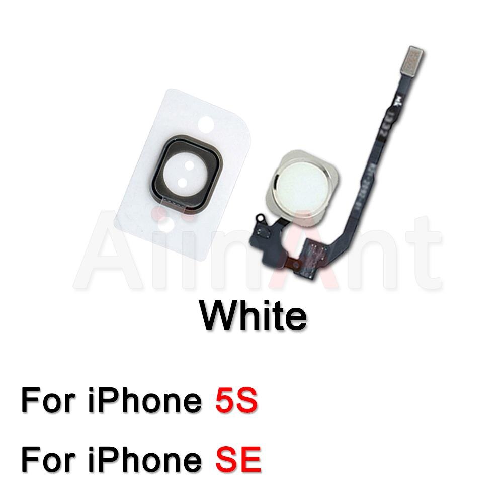 Aiinant Originele Home Knop Flex Voor Iphone 5 S Se 6 6 S 7 8 Plus 8 Plus 7Plus terug Thuis Flex Kabel Functie Vergadering: For 5s-SE White