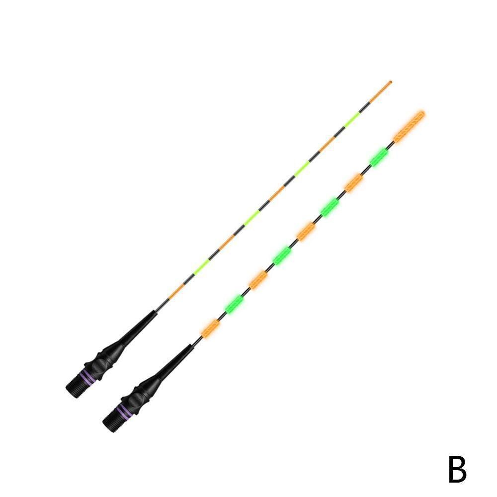 Galleggianti da pesca luce notturna galleggiante luminoso super luminoso notte pesca portato accorto galleggiante superiore luminoso ultra sensibile Flo elettronico: B