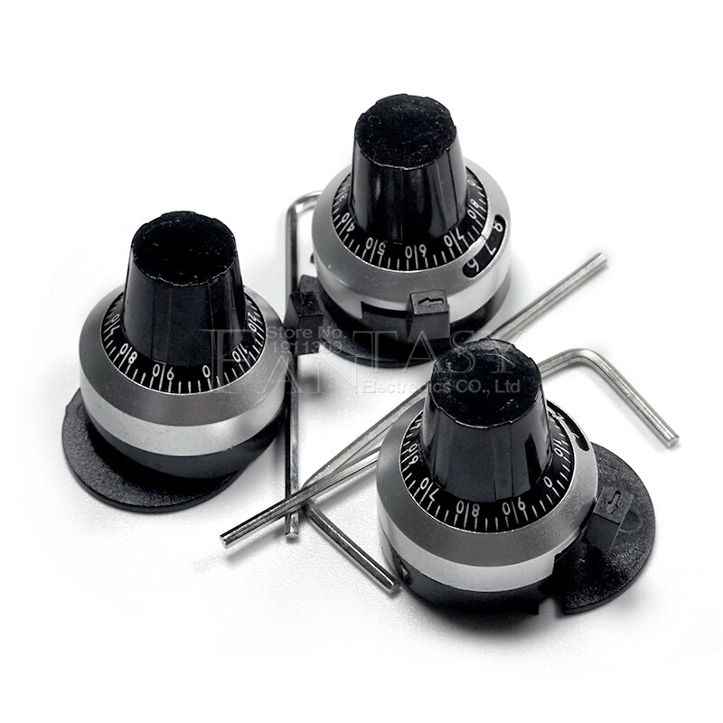 1PCS 3590S 6,35mm präzision skala knob potentiometer knob ausgestattet mit multi-drehen potentiometer