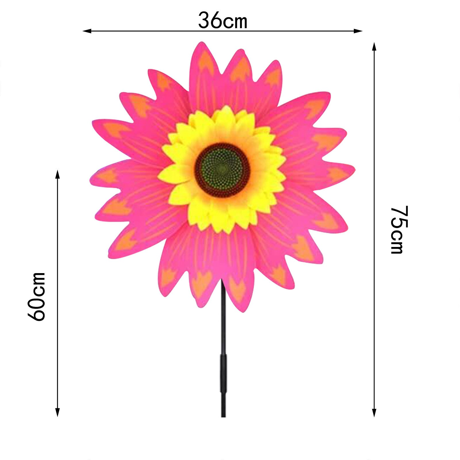 Zonnebloem Gazon Wind Tuin Party Wind Tuin Gazon Windmolen Decoratie Outdoor Decor Jardin Tuin Gazon Stakes Fo Kids: Pink