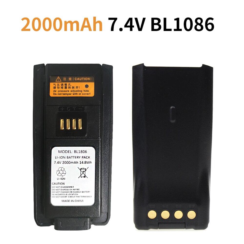 2000mAh HYT BL1806 BL2505 Batteria Per Hytera HYT PT580 PT580H PT580H Plus Two Way Radio Batteria