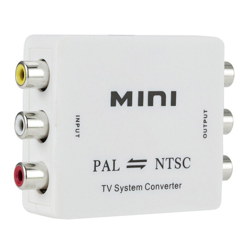 Convertidor de Switcher de sistema de TV bidireccional PAL/NTSC/SECAM a PAL/NTSC, color blanco
