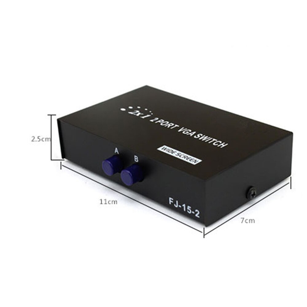 2 Port TV Wide Screen Video Switching Monitor 2 in 1 out 2 Port VGA Switch