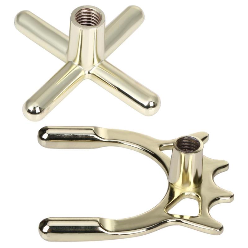 2pc latón puente cabeza taco de billar palo estructura Polo para Snooker billar Bola 9 Snooker & billar accesorios de