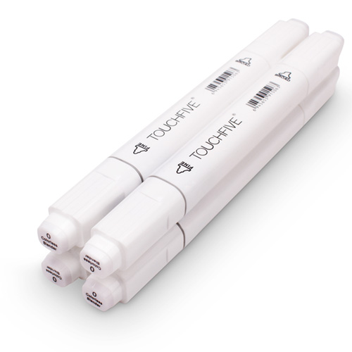 Pędzelek robić zdobień markery Sztuka kieszonkowe dzieci Touchnew 4/30/40/60/80/168 kolory Manga rysunek zestaw markerów robić szkicowania alkoholu: 4 szt biały