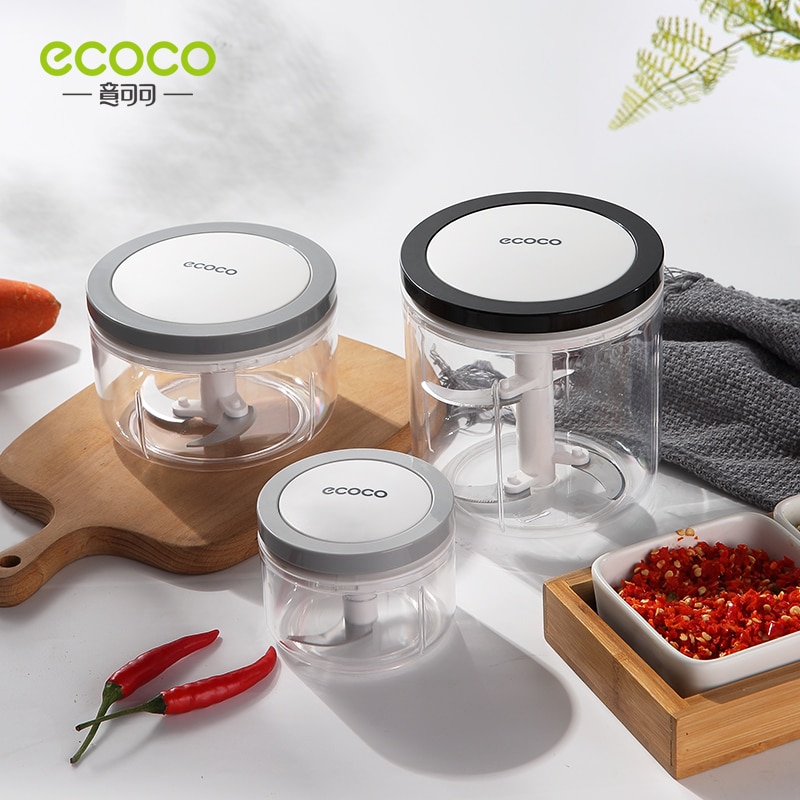 ECOCO Manual Food Chopper Pull Onion Chopper Large Vegetable Processor Blender Mincer Mixer for Egg Meat Salad Fruit Pesto Puree
