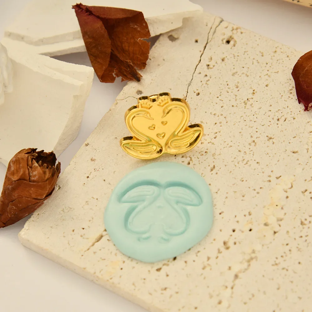 Wax Seal Stamp for Scrapbooking Photo Flower Paw Seal Wax Stamp Head Album Seal Stamp DIY Craft for Card Making ZT0102