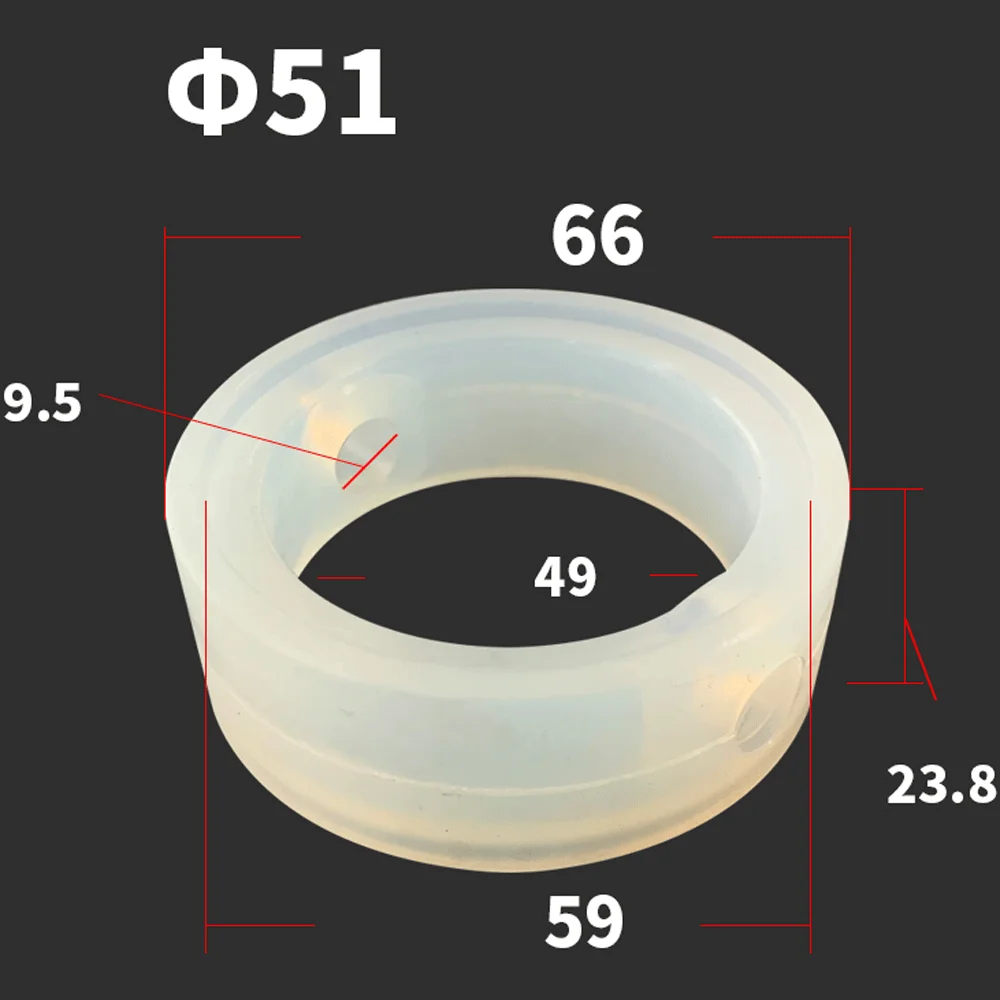 Homebrew Sanitary Food Grade VMQ Silicone Sealing Ring Gasket Seal Replacement For 1.5" -8"Tri Clamp Butterfly Valve: dark blue