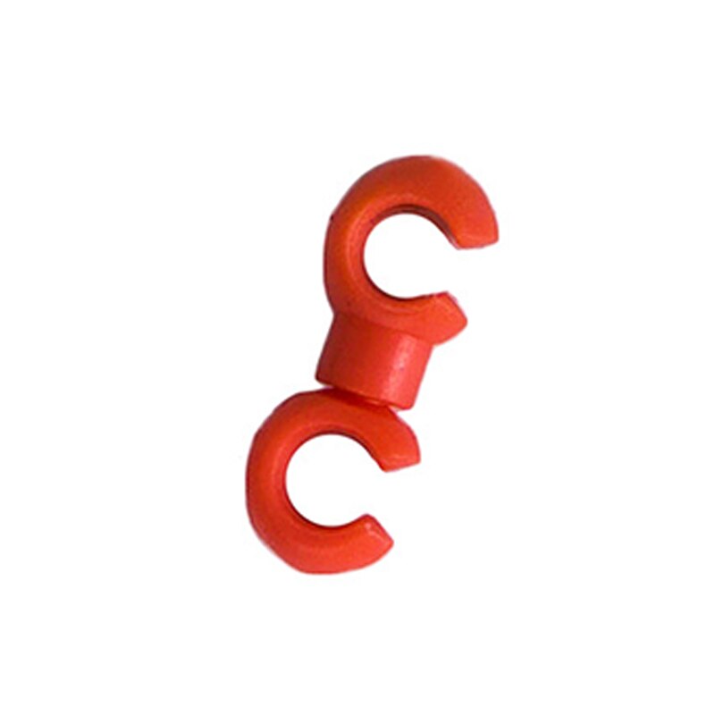 20 pçs cabo de freio mtb s estilo clipes peças da bicicleta fivela mangueira guia da bicicleta cruz linha clipe cabos habitação peças da bicicleta: 20PCS Red
