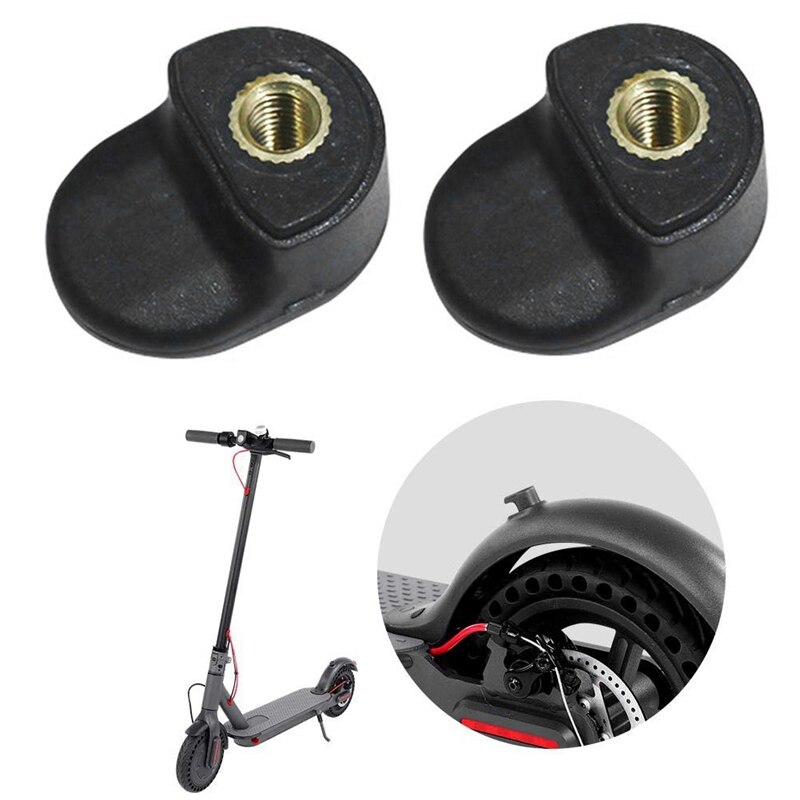 2 uds guardabarros trasero Scooter cuerpo plegable fuerza gancho accesorios para Xiaomi Mijia M365 Scooter eléctrico Skateboard negro