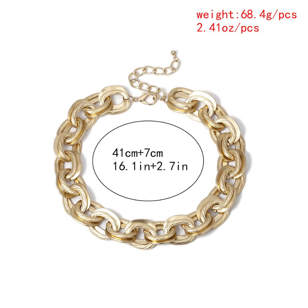 Europese en amerikaanse sieraden, eenvoudige punk straatfotografie, metalen ketting, dames, overdreven ronde kruisketting