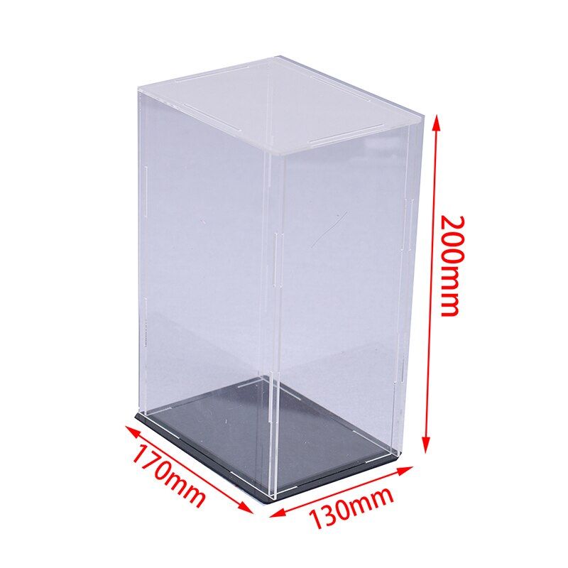 Acrylic Display Case Self-install Clear Cube Box UV Dustproof for Basketball Action Figures: 170x130x200mm