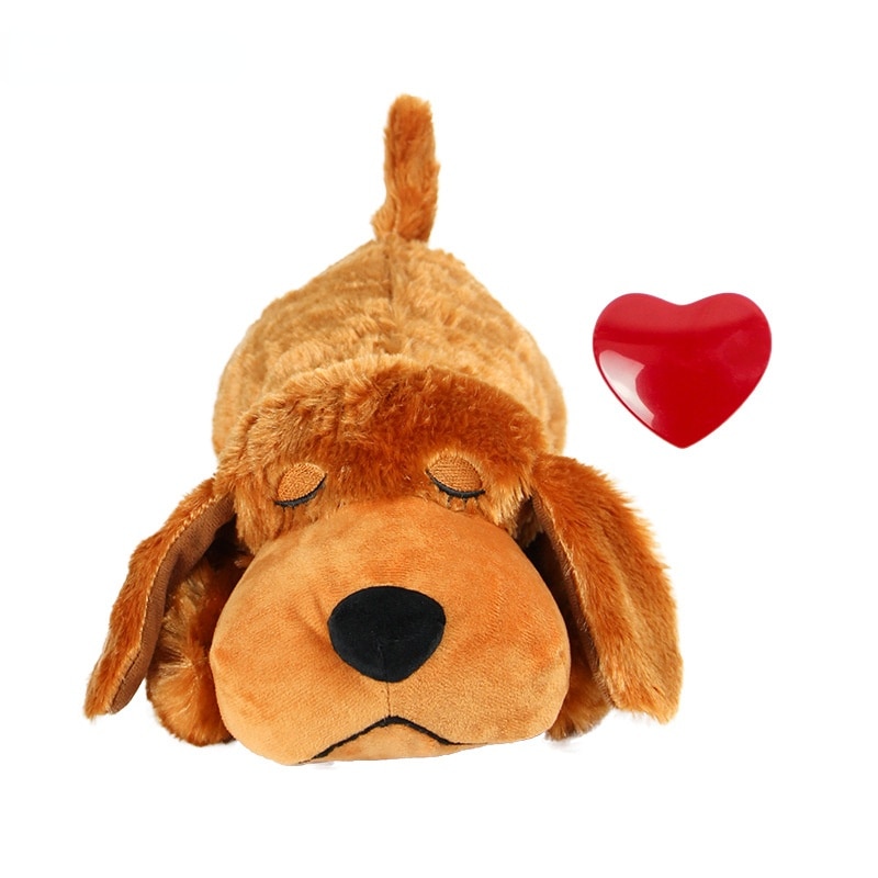 Pet Comfort Dog Toys for Small Dogs Pets Stress Release Accompanying Sleep Simulated Heartbeat Plush Toy Pet Accessories
