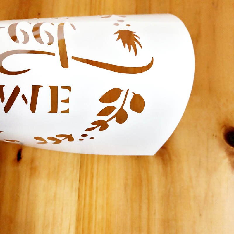 HOME SWEET HOME Stencil Template, Durable Plastic 10mil, one piece 21cm*21cm
