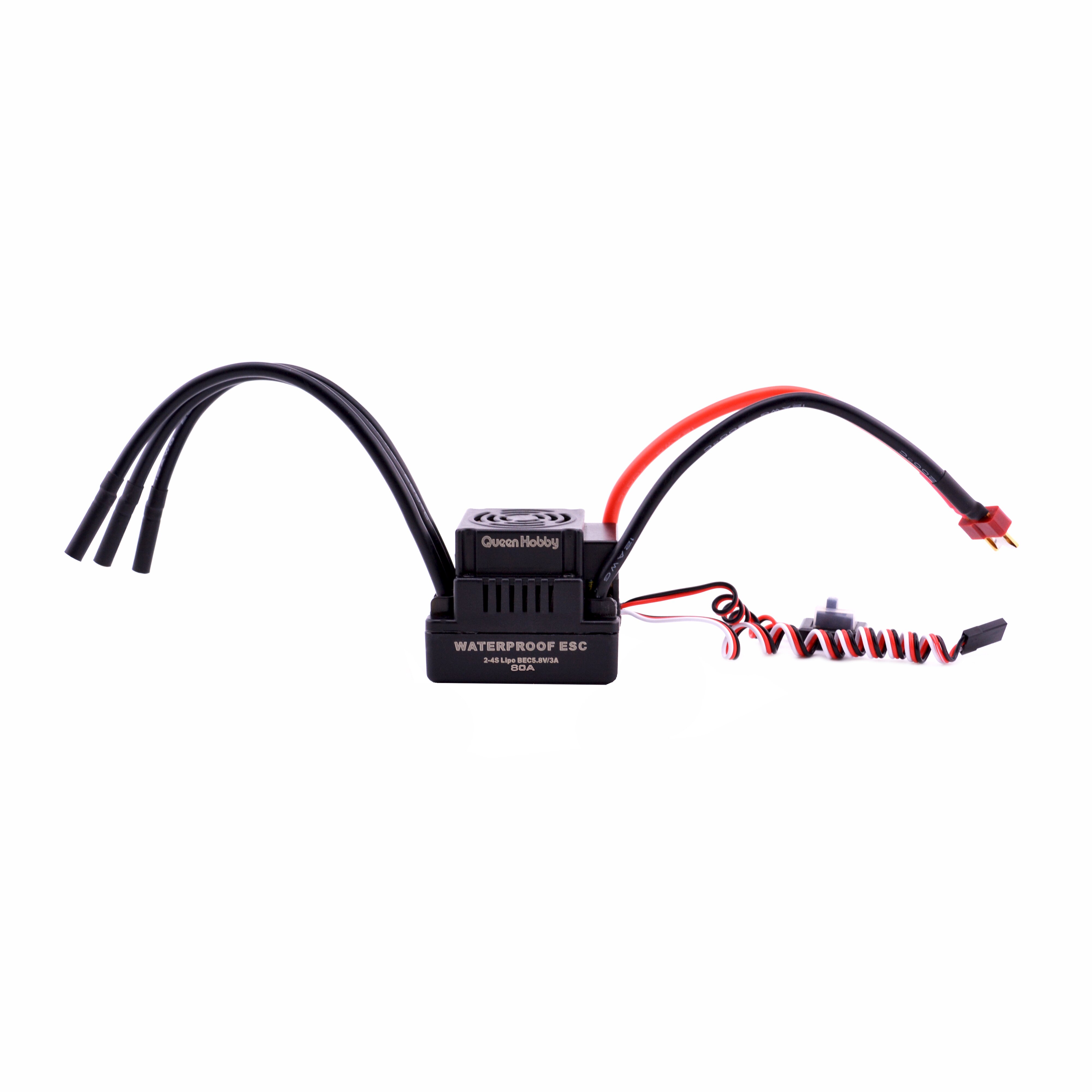 Waterdichte 60A 80A 120A Borstelloze Esc Electric Speed Controller Met 5.8V / 3A Bec Voor 1/10 1/8 Rc Auto