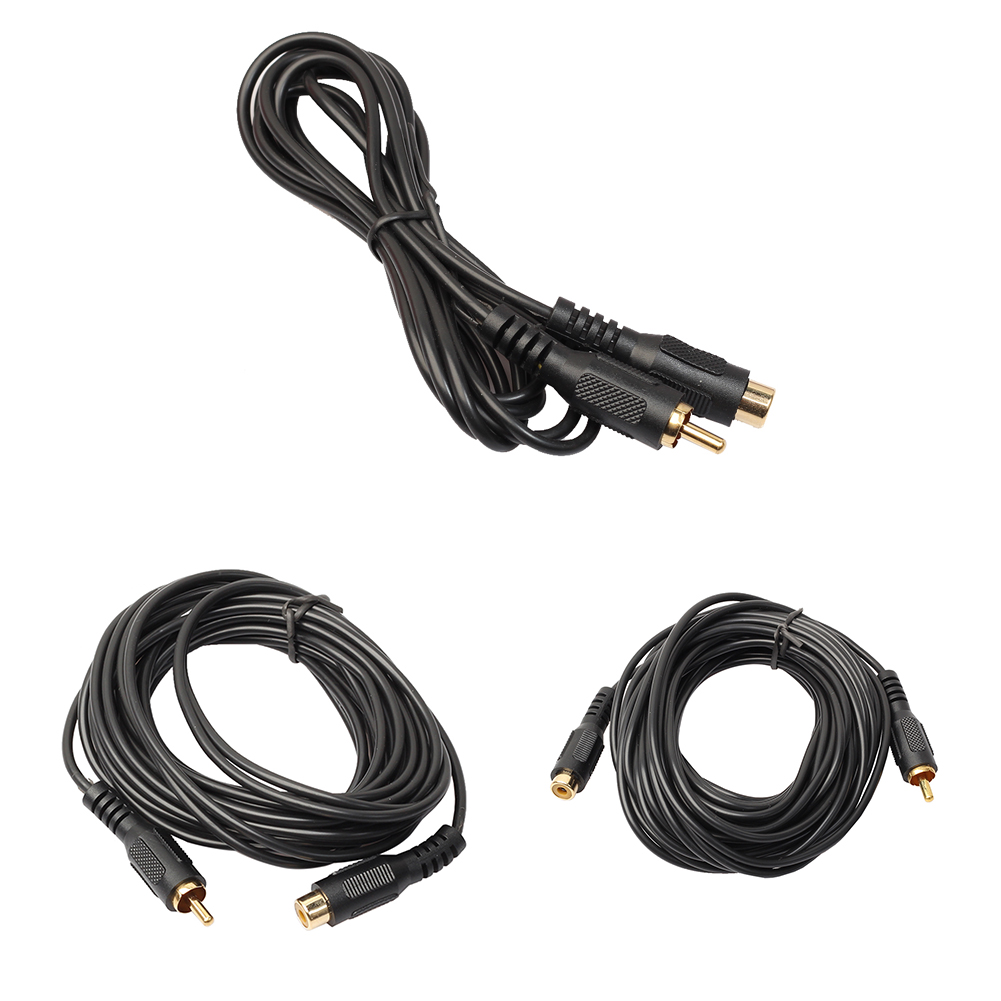 4.5m/7.6m RCA Male to Single RCA Female Single Phono RCA Audio Composite Extension Cables Cord Wire Line for DVD Players TV
