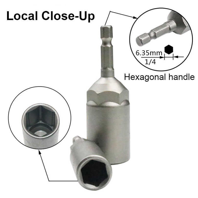 6mm-19mm pogłębiona wewnętrzna tuleja sześciokątna wiertarka elektryczna tuleja pneumatyczna głowica gniazdowa do klucza do nakrętek narzędzia ręczne śrubokręt elektryczny
