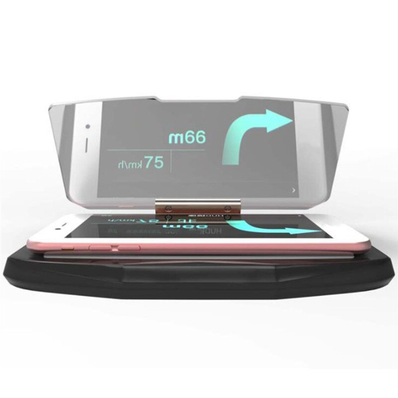 Proyector Universal de parabrisas para coche HUD Head Up soporte para teléfono móvil multifunción de 6,5 pulgadas para teléfono inteligente