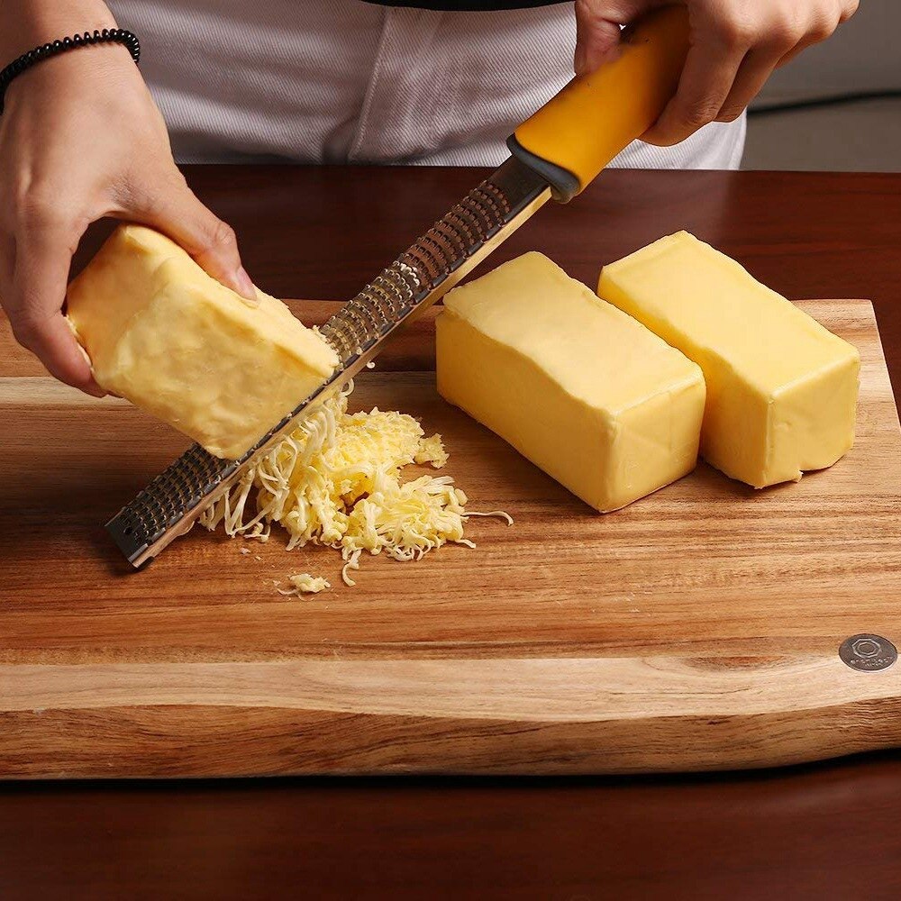 ALIM Pro Citrus Lemon Zester & Cheese Grater - Parmesan Cheese,Lemon,Ginger,Garlic,Nutmeg,Chocolate,Vegetables,Fruits - Ra