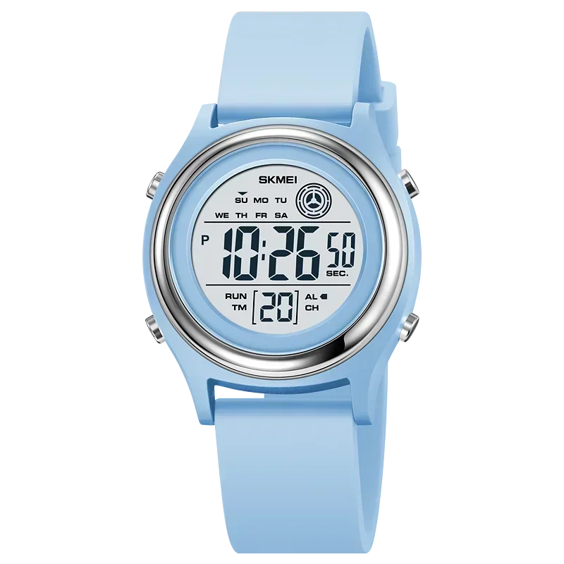 Skmei luxe waterdichte schokbestendige sport countdown horloges dames digitale polshorloge voor vrouwen stopwatch lady girl relojes 2094: Ivoor