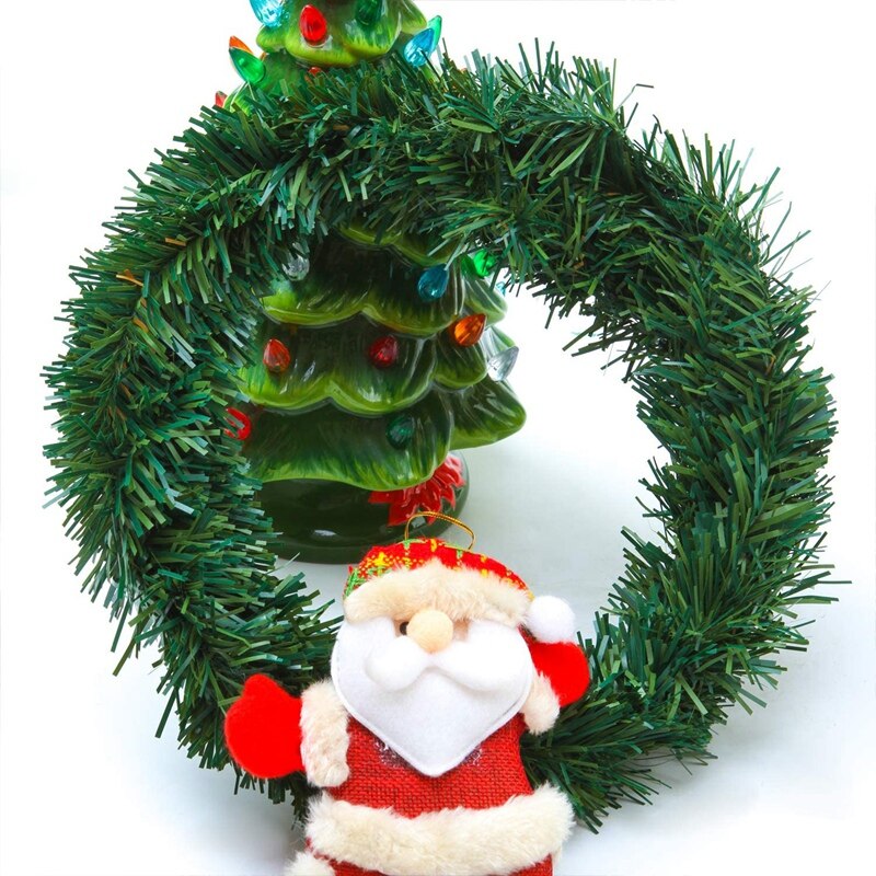 Kerst Guirlande Kunstmatige Groene Pine Slingers Zachte Kerst Bruiloft Decoraties (6 Rolls, Per Rol 18 Voet)