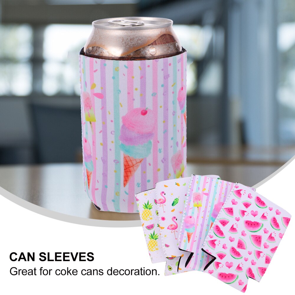 4 Pcs Coke Beer Can Cover Reusable Can Protective Sleeves