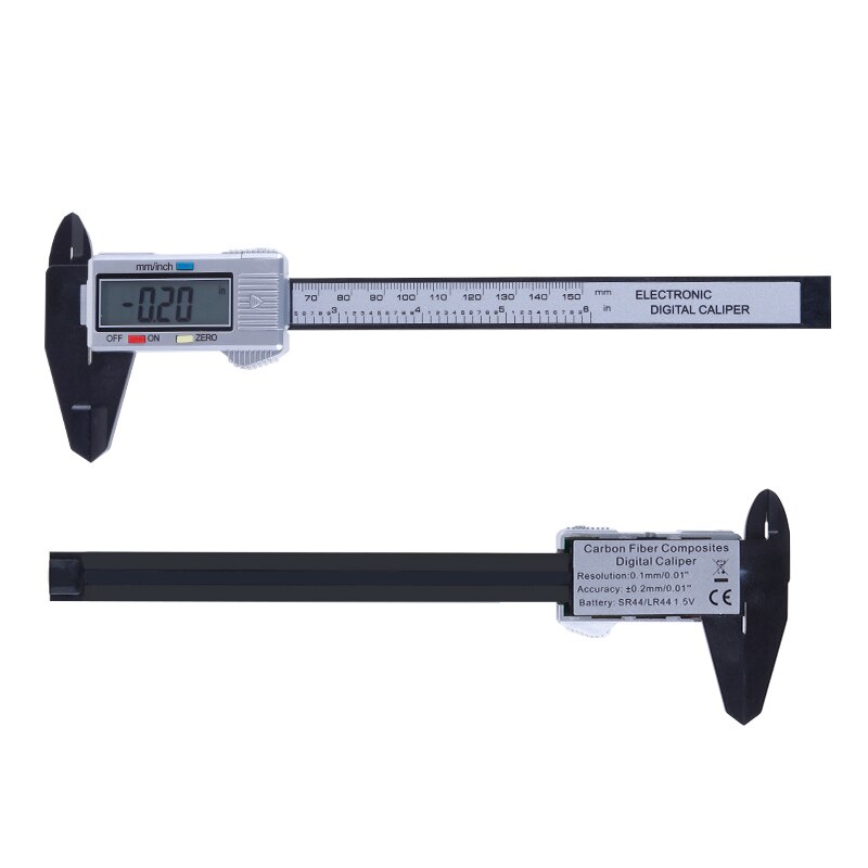 Portable Digital Caliper 6 Inch Electronic Vernier Caliper 100mm Caliper Micrometer Digital Ruler Measuring Tool 150mm 0.1mm