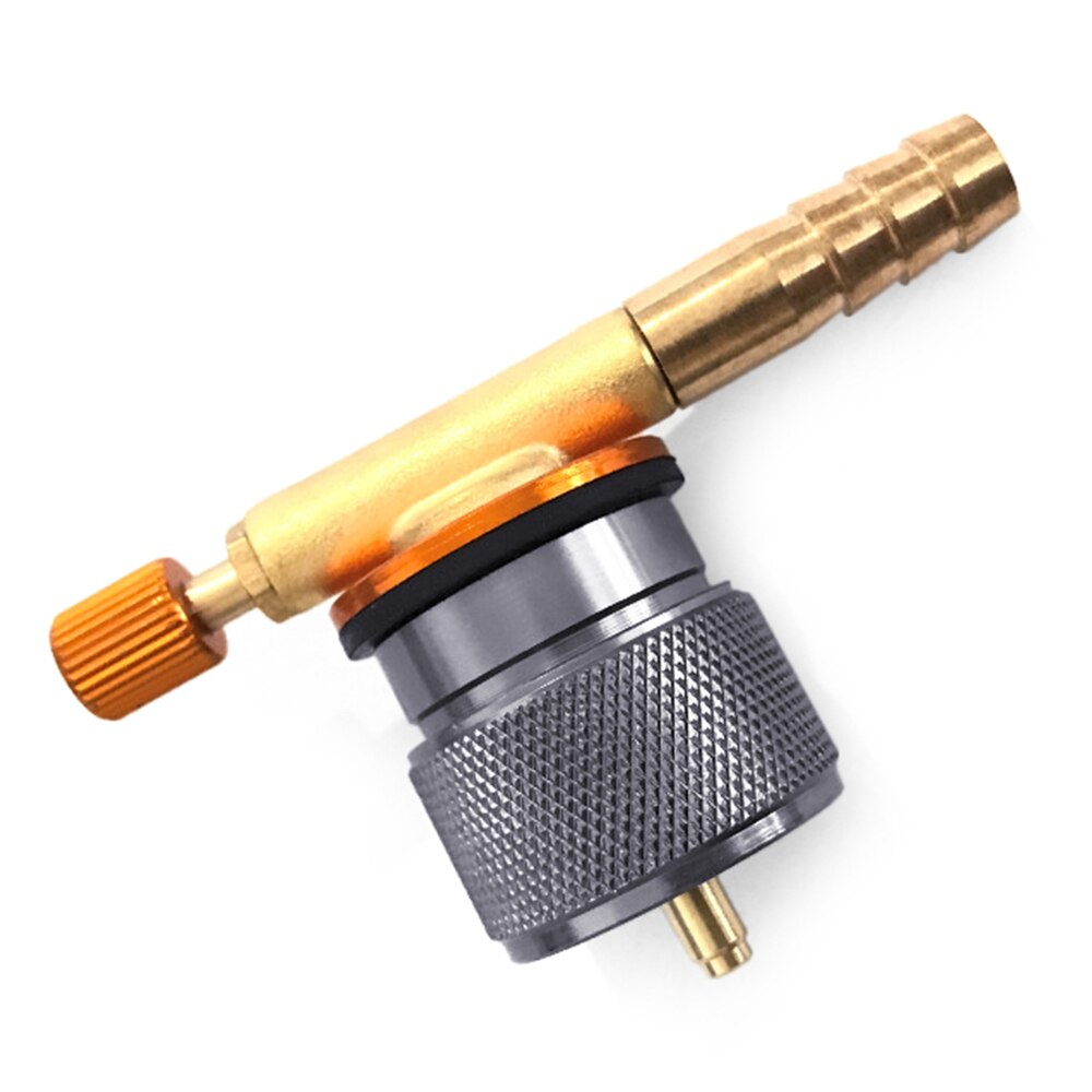 Camping Stove Adapter 1LB Propane Small Tank Input EN417 Lindal Valve Output Camping Stove Adapter for Picnic Travel