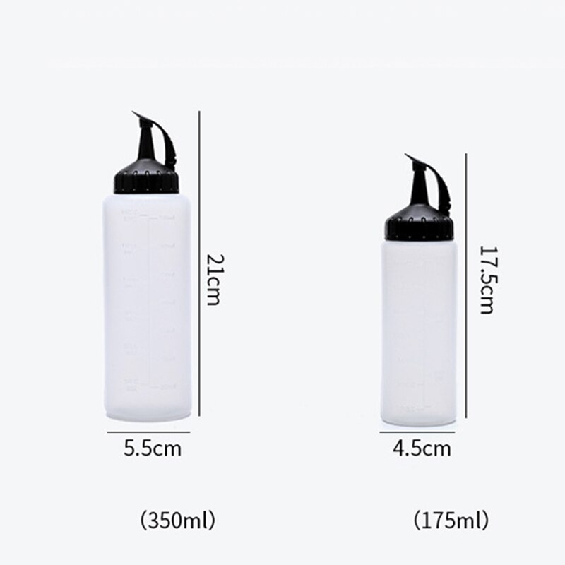 350ml/175ml Squeeze Sauce Bottle Kitchen Seasoning Squeeze Bottle Salad Ketchup Sauce Olive Oil Bottles Kitchen Cooking Gadgets
