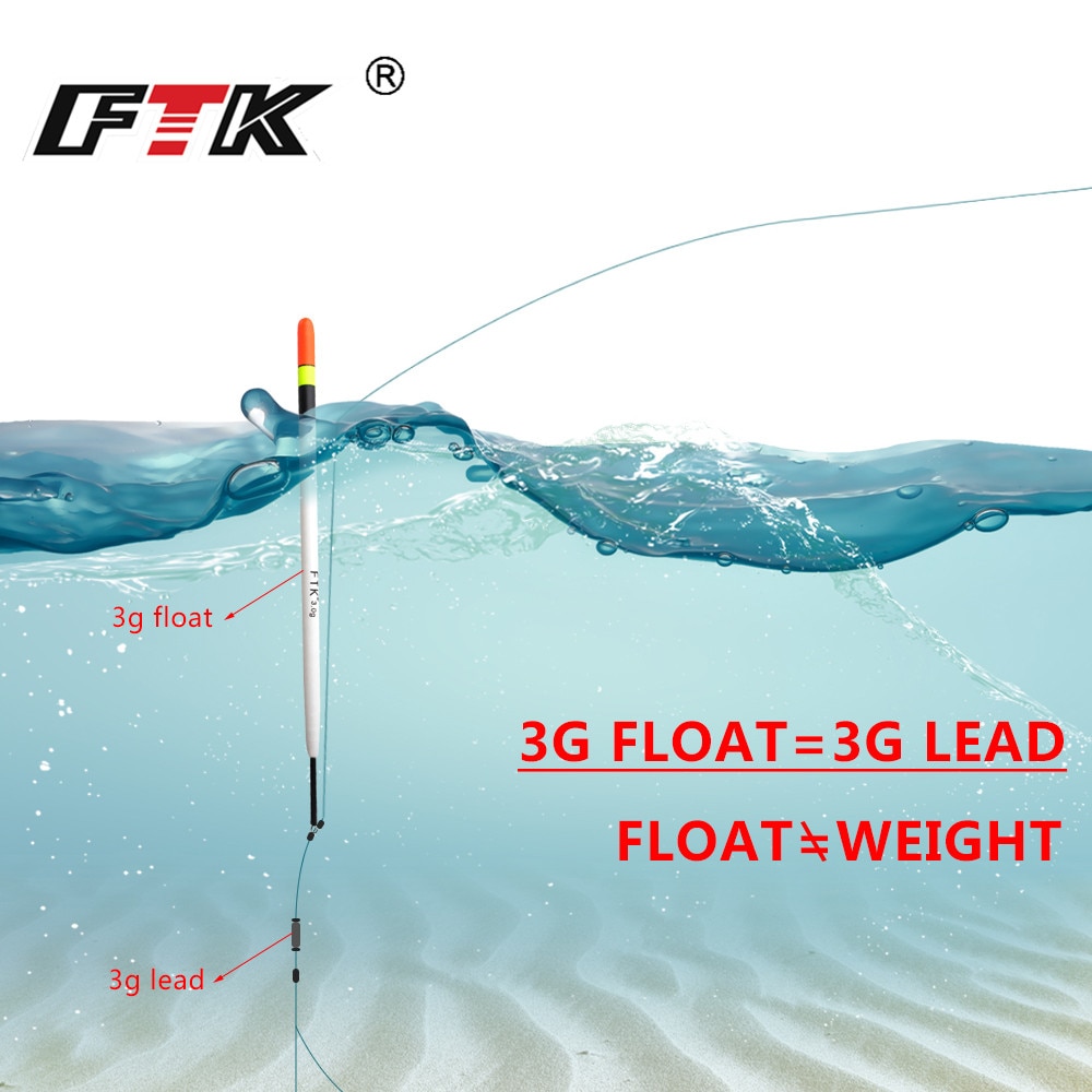 FTK 5pcs/pack Barguzinsky Fir Float 1g,2g,3g Length 16cm-20cm Fishing Float Vertical Buoy Float Fishing Tackle For Carp Fishing