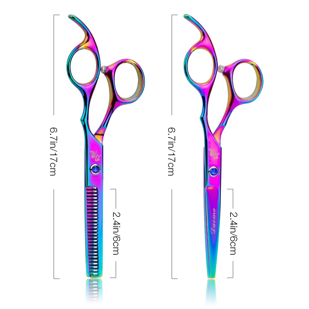 Barber Scissors Types 10/3pcs Hair Scissor 6 Inch Barber Hairdressing Cu... – Vicedeal