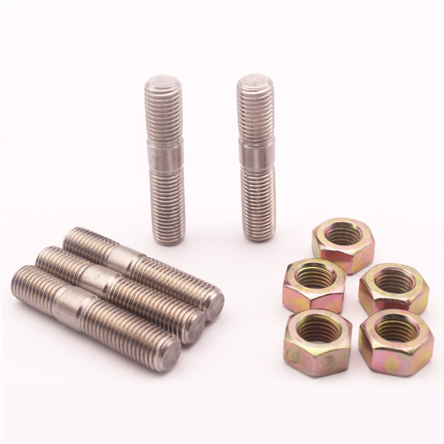 5 Sets M10x1.25 Stud Kit Stainless Steel For Mitsubishi DSM 1G EVO1~10 Turbos Turbo