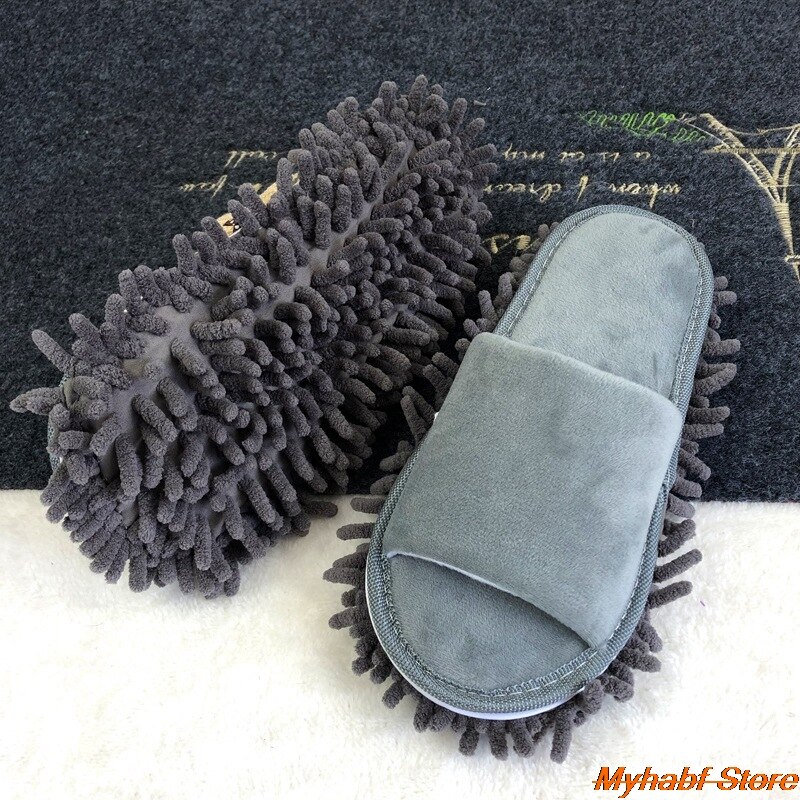 Pantoufles de nettoyage de sol en microfibre, pantoufles lavables, chaussures de nettoyage détachables, outils de nettoyage de sol