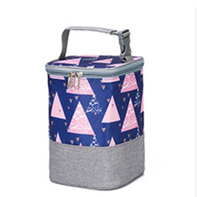 Portable Milk Bottle Insulation Bag Baby Stroller Hanging Thermal Pouch Oxford cloth Outdoor Mommy Cooler Handbag Accessories: D