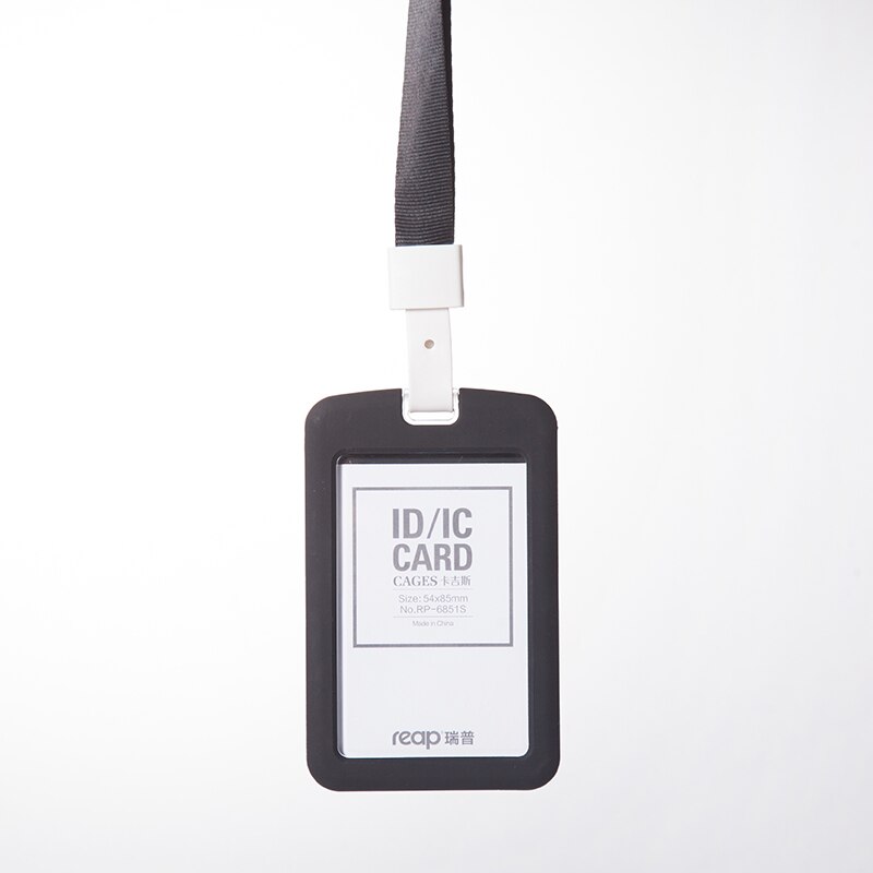 Høste silicium udstillingskort id-kortholder navneskilt personale business badge holder kontorartikler papirvarer