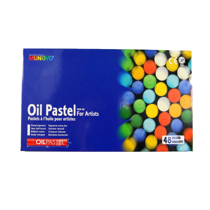 12/24 farbe Korea Fluoreszierende metallisch Kreide Berufs Mittlere und Schwere Öl Pastell Weiche Kreide Holz Kasten Graffiti Pinsel