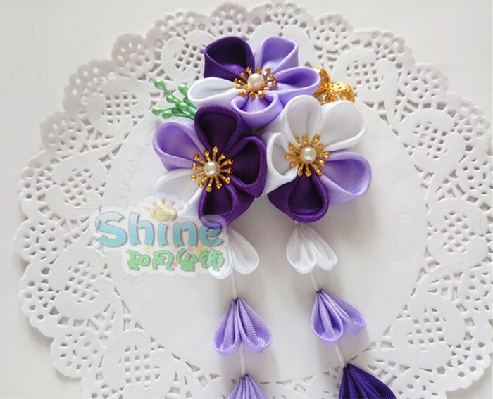 Sakura Kimono Kwasten Haarspeld Vrouw Haaraccessoires Badjas Hoofdtooi Mooie Hand Gemaakt Hoofddeksels