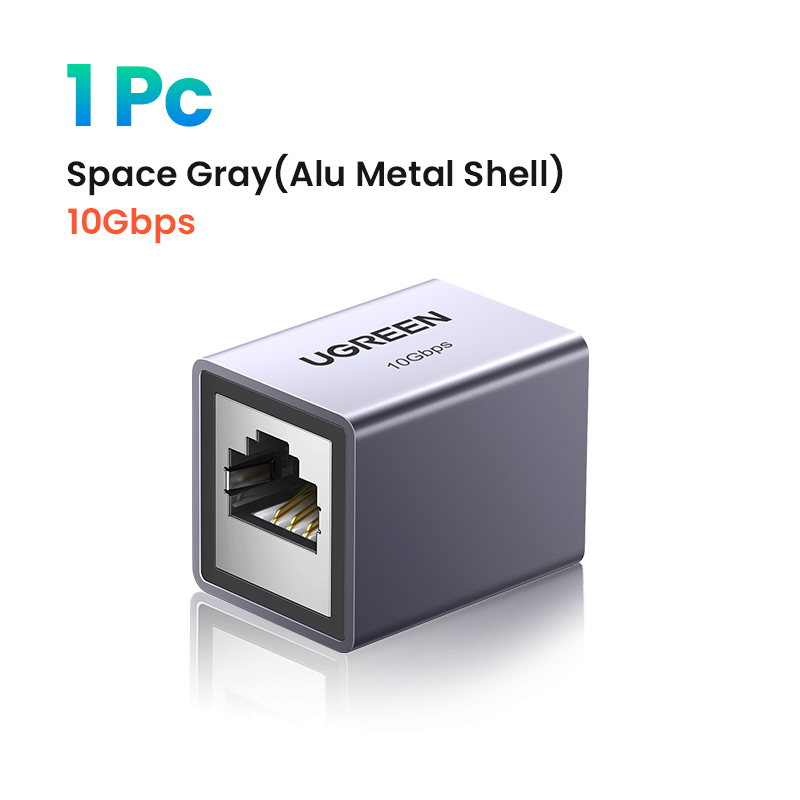 UGREEN RJ45 Connector Network Ethernet Extender Extension for Cat7 Cat6 Cat5e Ethernet Cable Adapter Gigabit Female to Female: Ivory