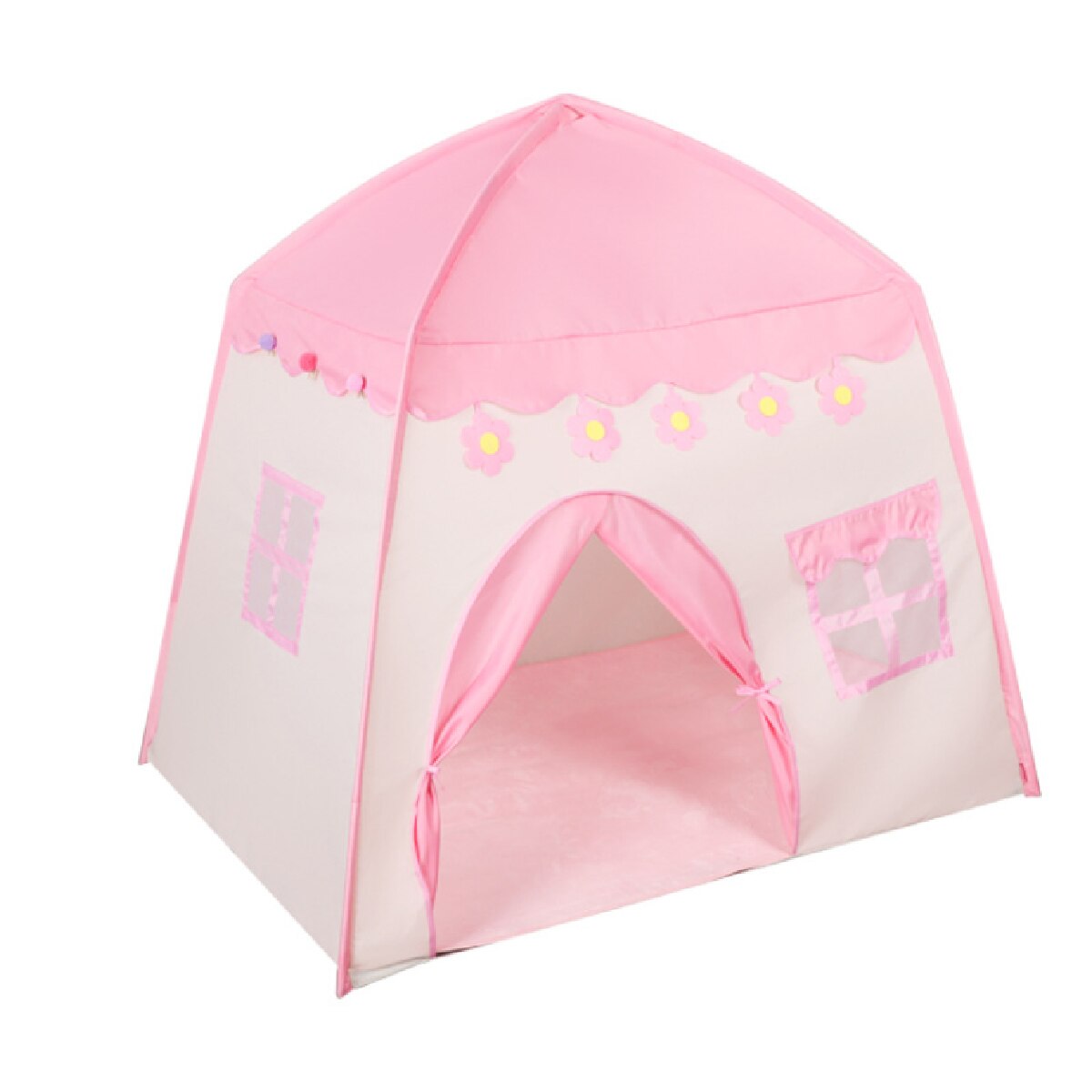 Kinderen Prinses Roze Kasteel Tenten Draagbare Jongens Meisjes Indoor Outdoor Tuin Opvouwbare Play Tent Lodge Kinderen Ballen Zwembad Playhouse: Roze