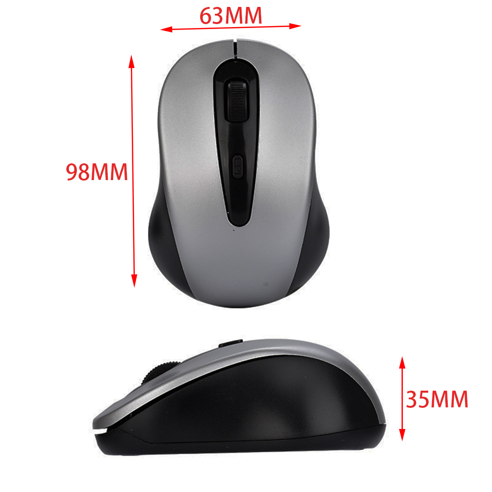 2.4G Wireless Mouse1600DPI Adjustable Mini Optical Computer Mouse For laptop Desktop